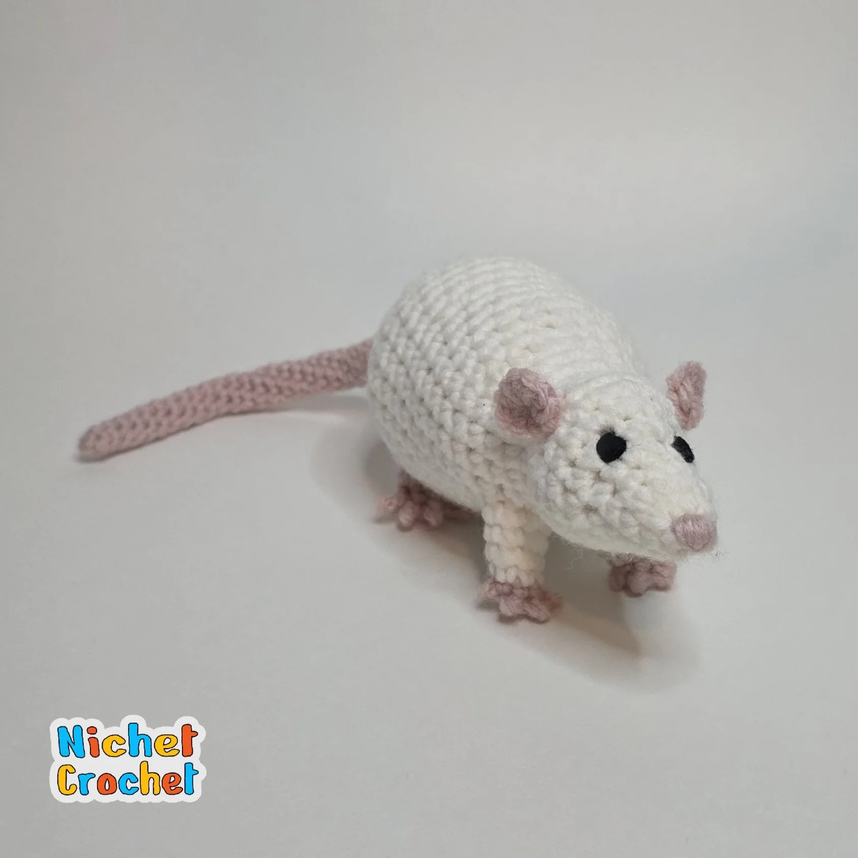 Zombie Rat and Saddle for Rat Jockey, MINI ACCESSORY — Nichet Crochet